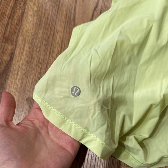 Lululemon Sculpt Tank Mesh Open Back Lime Green Yellow Size 4 - Picture 2 of 4